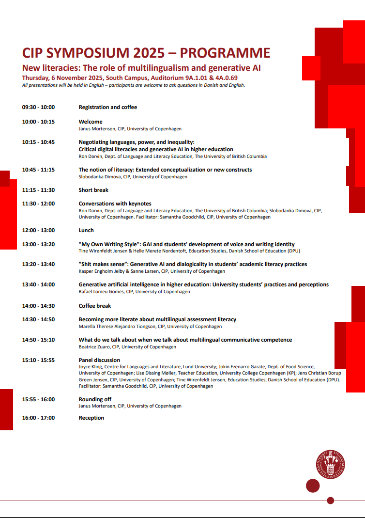 Symposium programme
