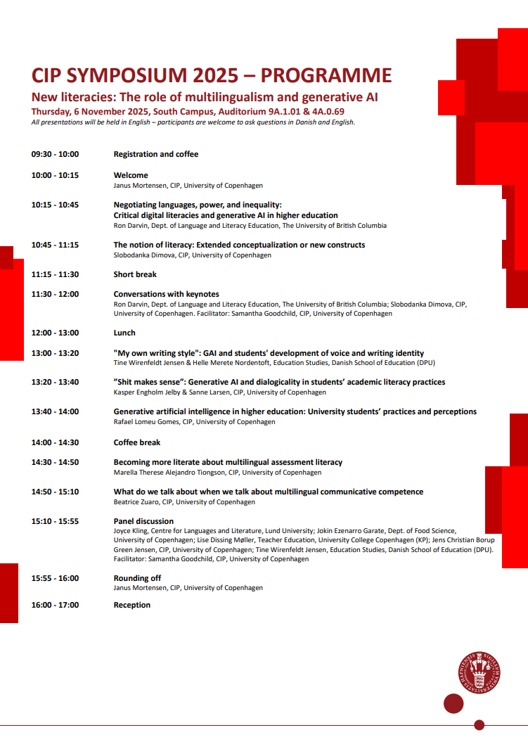 Symposium programme