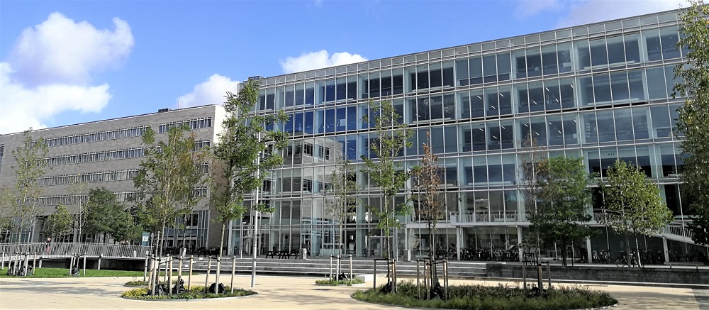 View of building 23 from the opposite side of Emil Holm's canal.