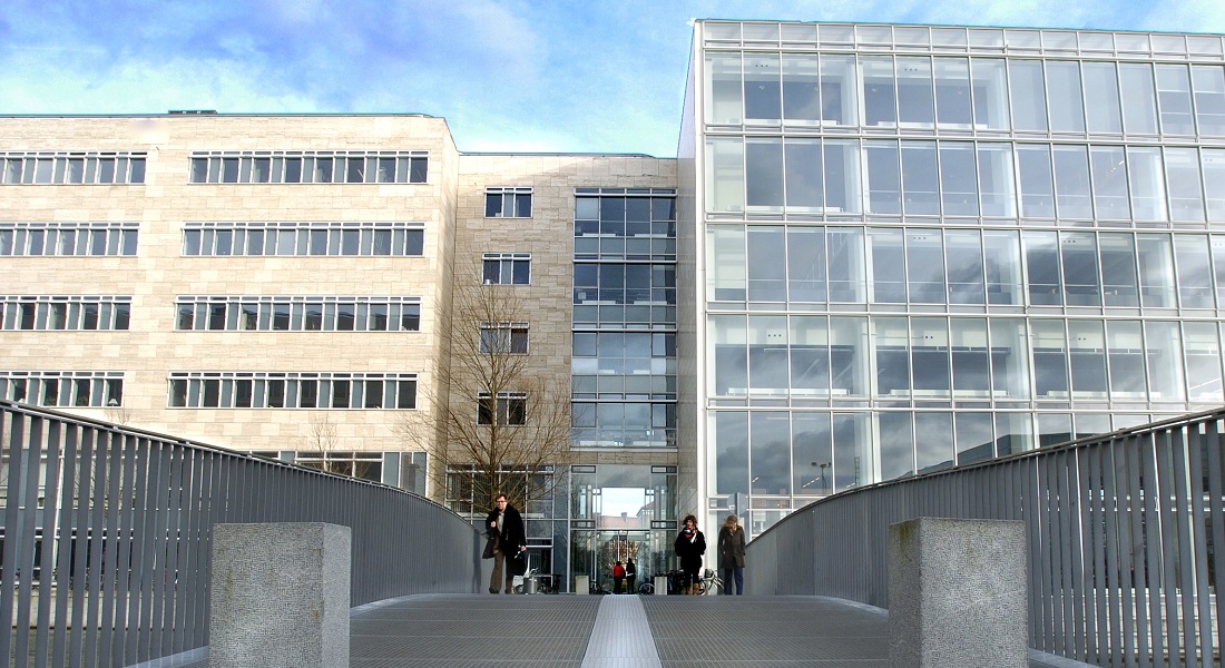 The bridge over Emil Holm's canal and building 23